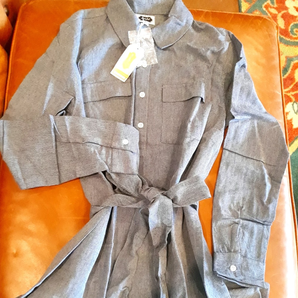 Mudpie Chambray Shirt Dress